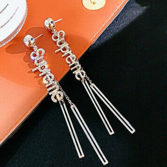 New 925 Silver Drop Earrings A Pair/set - Picture 2 of 5